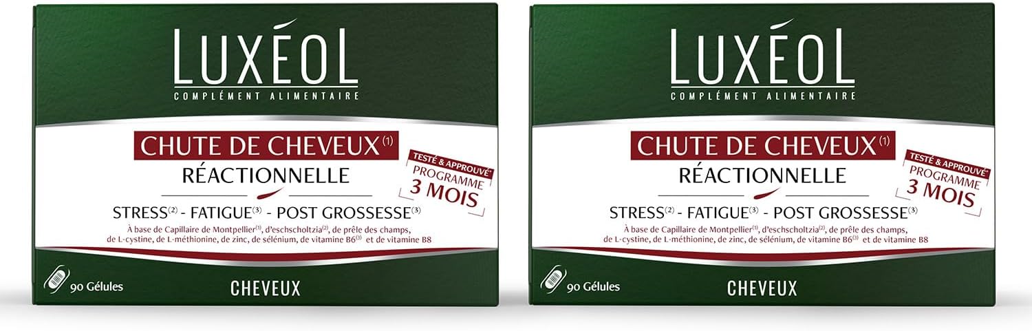 Detalle 2 de LUXÉOL Chute de cheveux réactionnelle 90 gélules