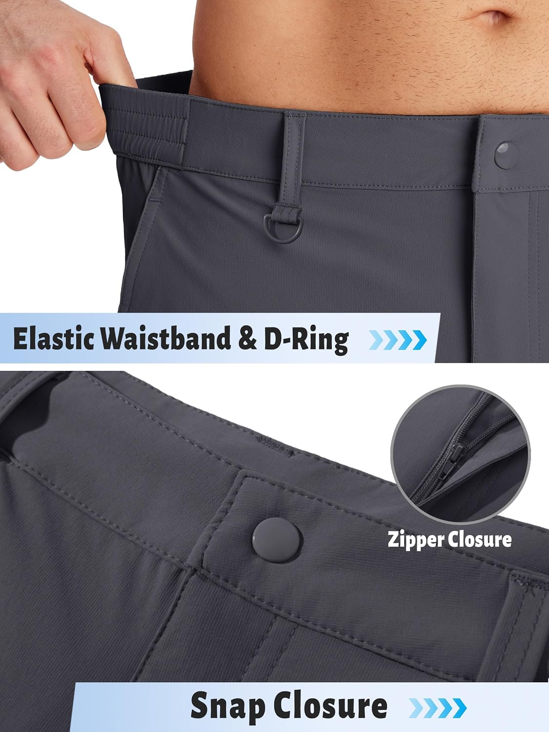 Detalle de TACVASEN cargo work shorts with 5 pockets
