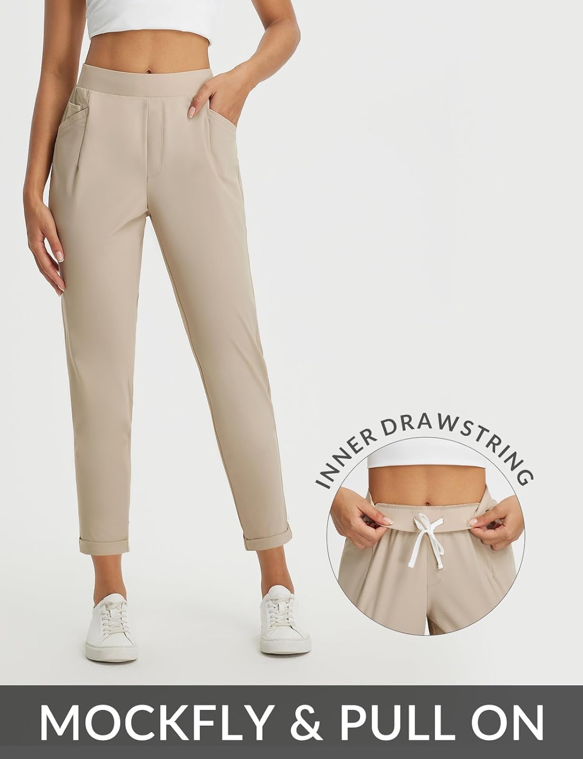Thumbnail 4 de baleaf Women's Travel Pants with Zipper Pockets: Stretchy, Business-Casual Slacks with Practical Pockets