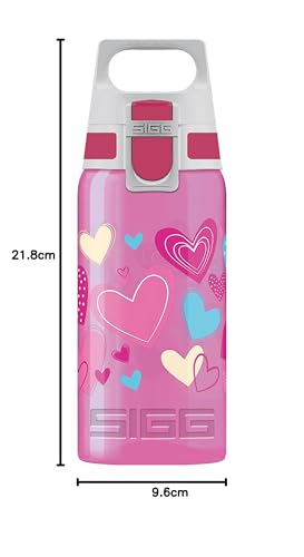 Thumbnail 6 de SIGG Viva ONE Hearts Kinder Trinkflasche (0,5 L) – auslaufsicher, einhändig bedienbar, frei von Schadstoffen