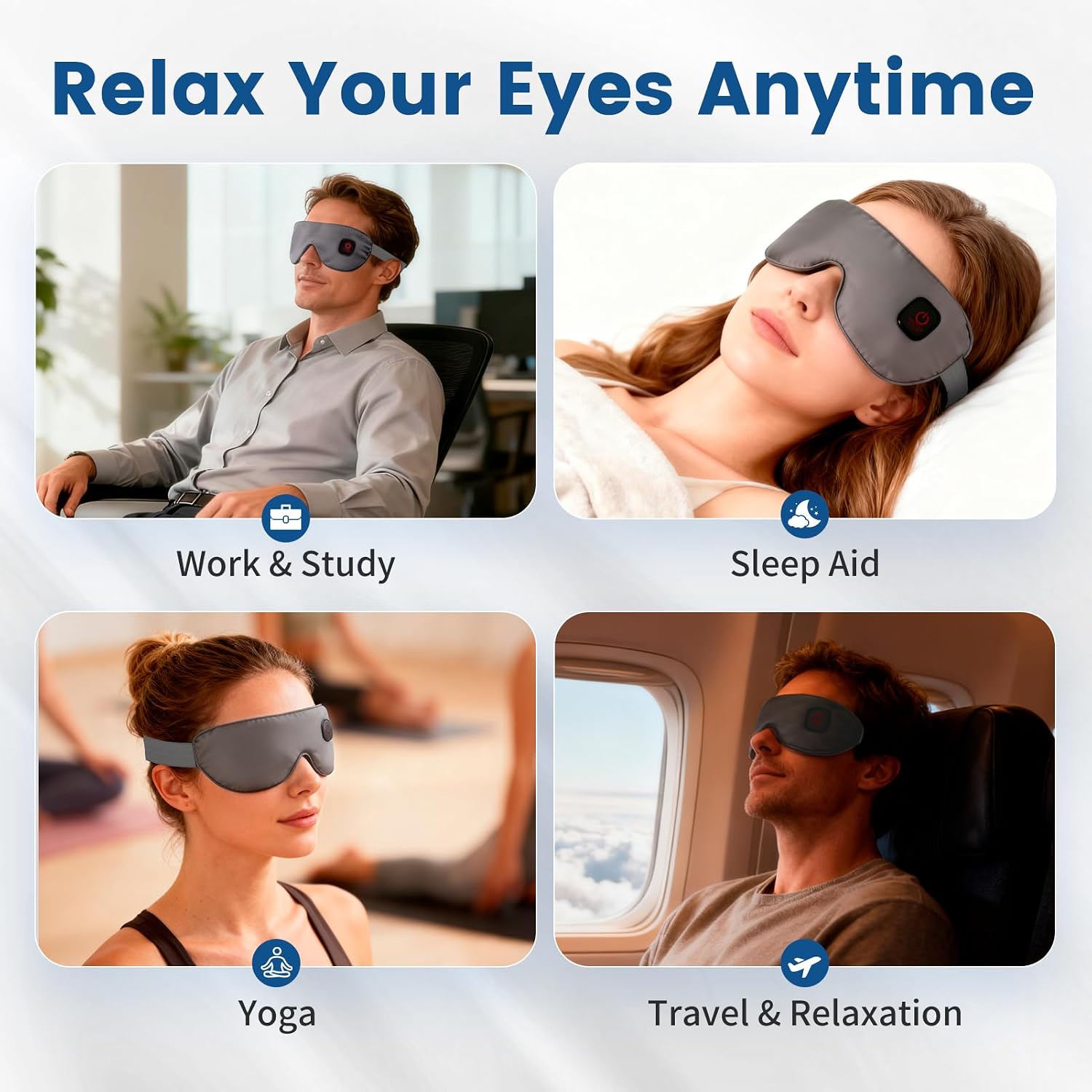 Detalle 2 de Cordless heated eye mask, silk
