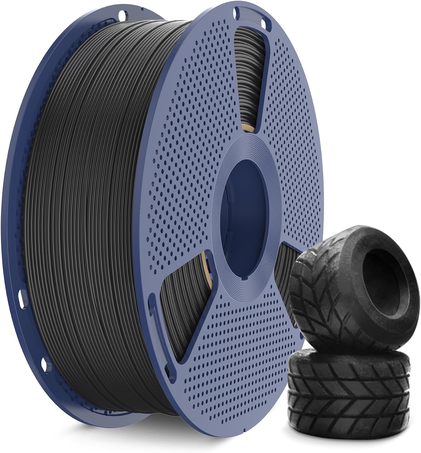 Thumbnail 1 de SUNLU TPU 95A Black Filament — 1.75mm, 1kg, High-Speed Flexible TPU for FDM 3D Printing