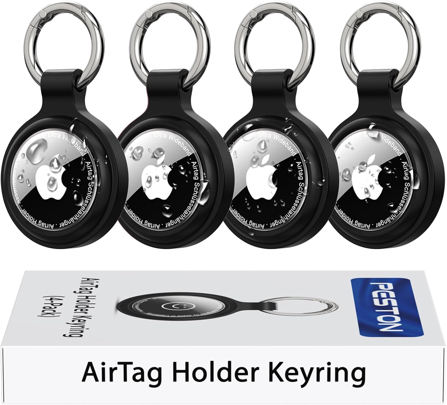 Thumbnail 6 de AirTag-Schlüsselanhänger mit wasserdichter Hülle (4er-Set) – 360° stoßfester Rundumpanzer für Apple AirTag