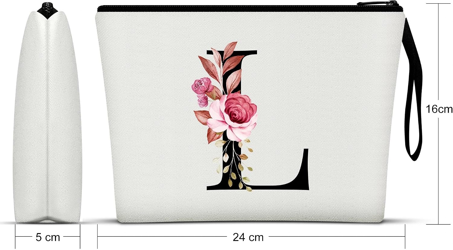 Thumbnail 3 de A-Z Personalized Makeup Bag L with name customisation 💄