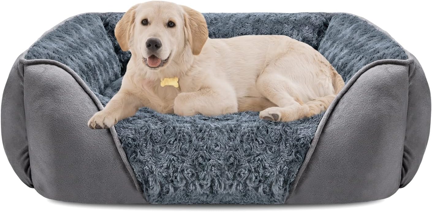 Detalle de INVENHO Large Dog Bed 30"x24"x9" orthopedic dog bed