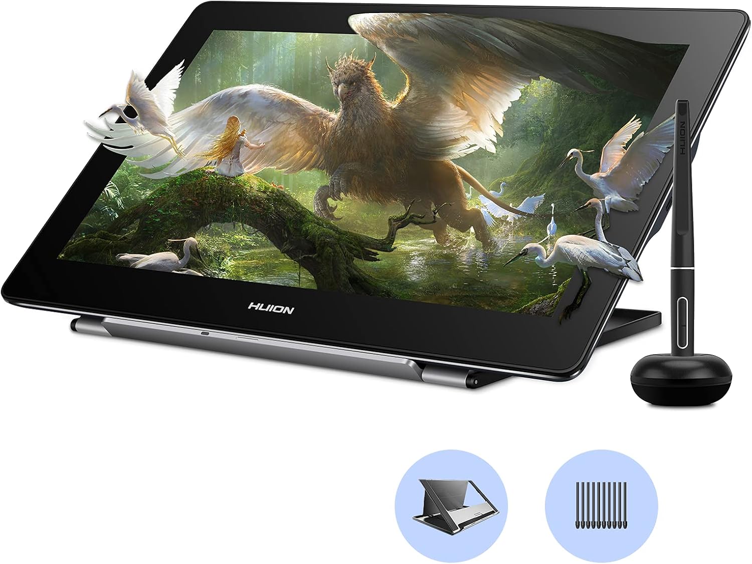 Detalle de HUION Kamvas Pro 16 GT1561 4K Pen Display, 15.6-inch, Anti-Glare