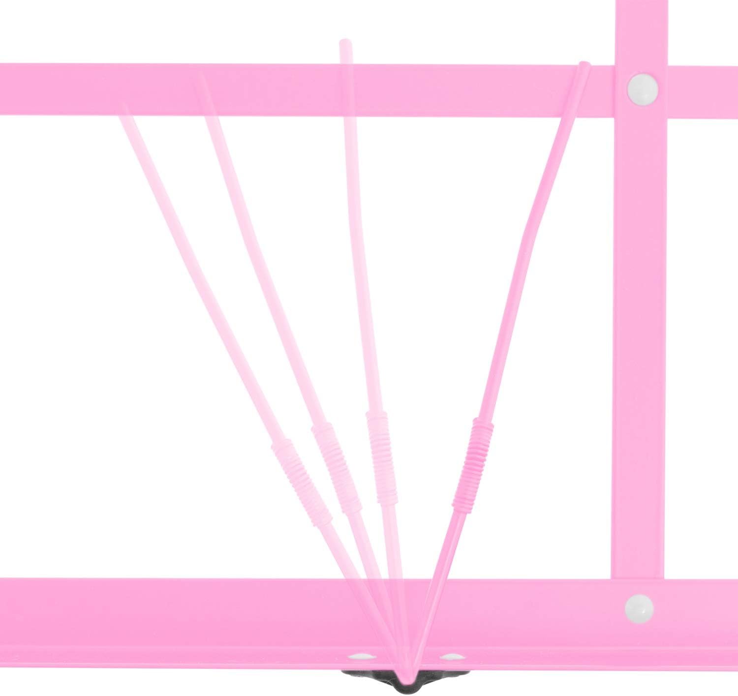 Detalle 2 de Tiger MUS56-PK hopfällbart notställ i metall, rosa, med bärväska