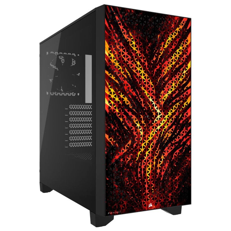 Detalle de Corsair 3000D AIRFLOW Cristal Templado USB 3.0 Negra Fire Edition – Opinión de compra