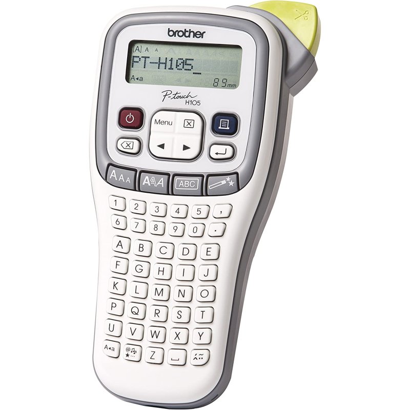 Detalle de Brother P-Touch PT-H105: rotuladora de mano para organización rápida en casa y oficina