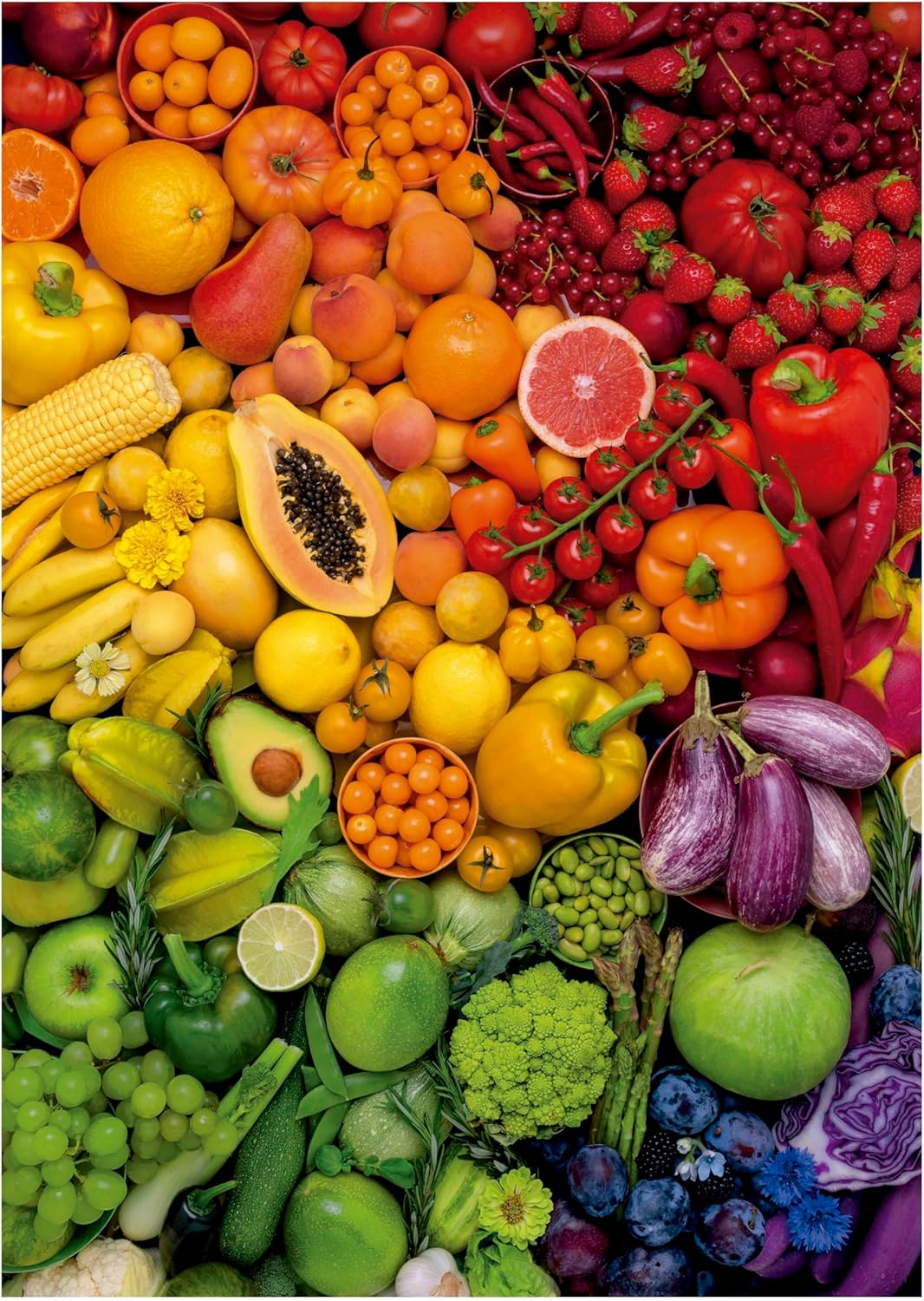 Thumbnail 1 de Puzzle Educa 1000 pièces pour adultes « Vitamines colorées » (48 x 68 cm, dès 14 ans)