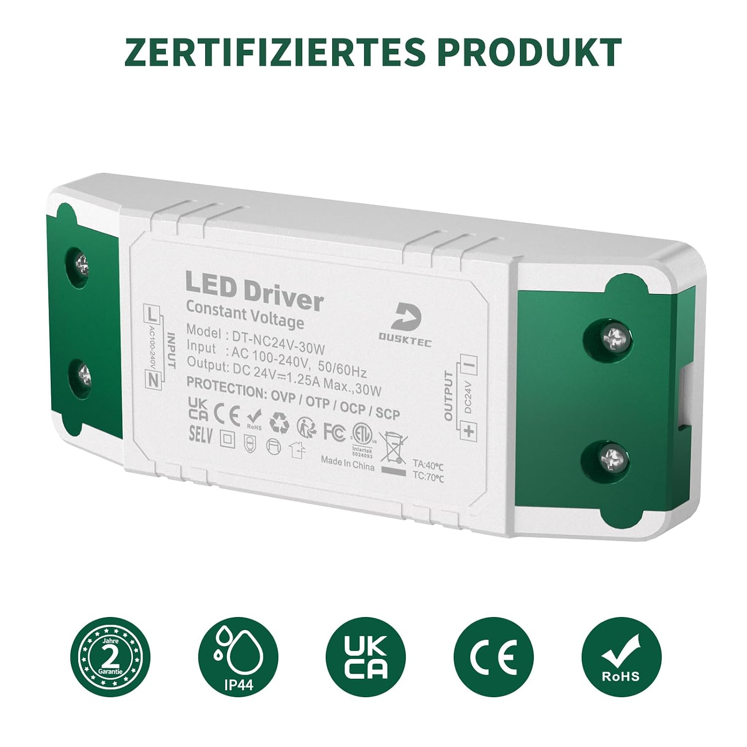 Thumbnail 5 de DUSKTEC Trafo 24V 30W LED Transformator
