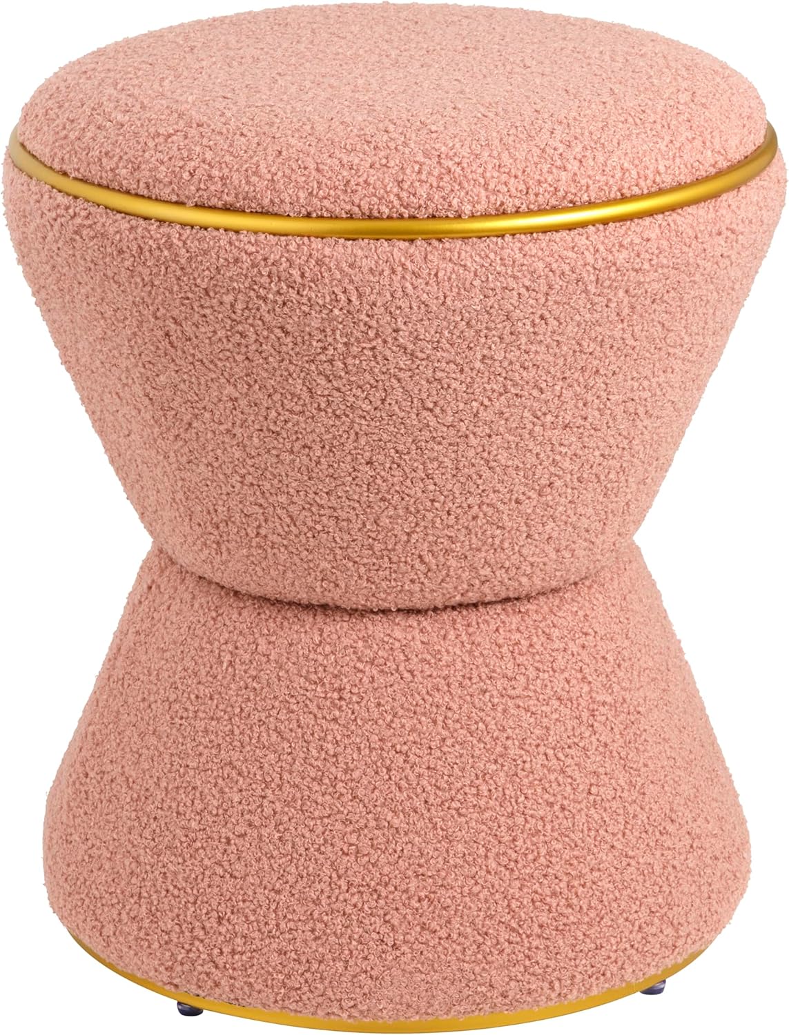 Detalle de Baroni Home Pouf Poggiapiedi Sherpa 37x37x43 cm