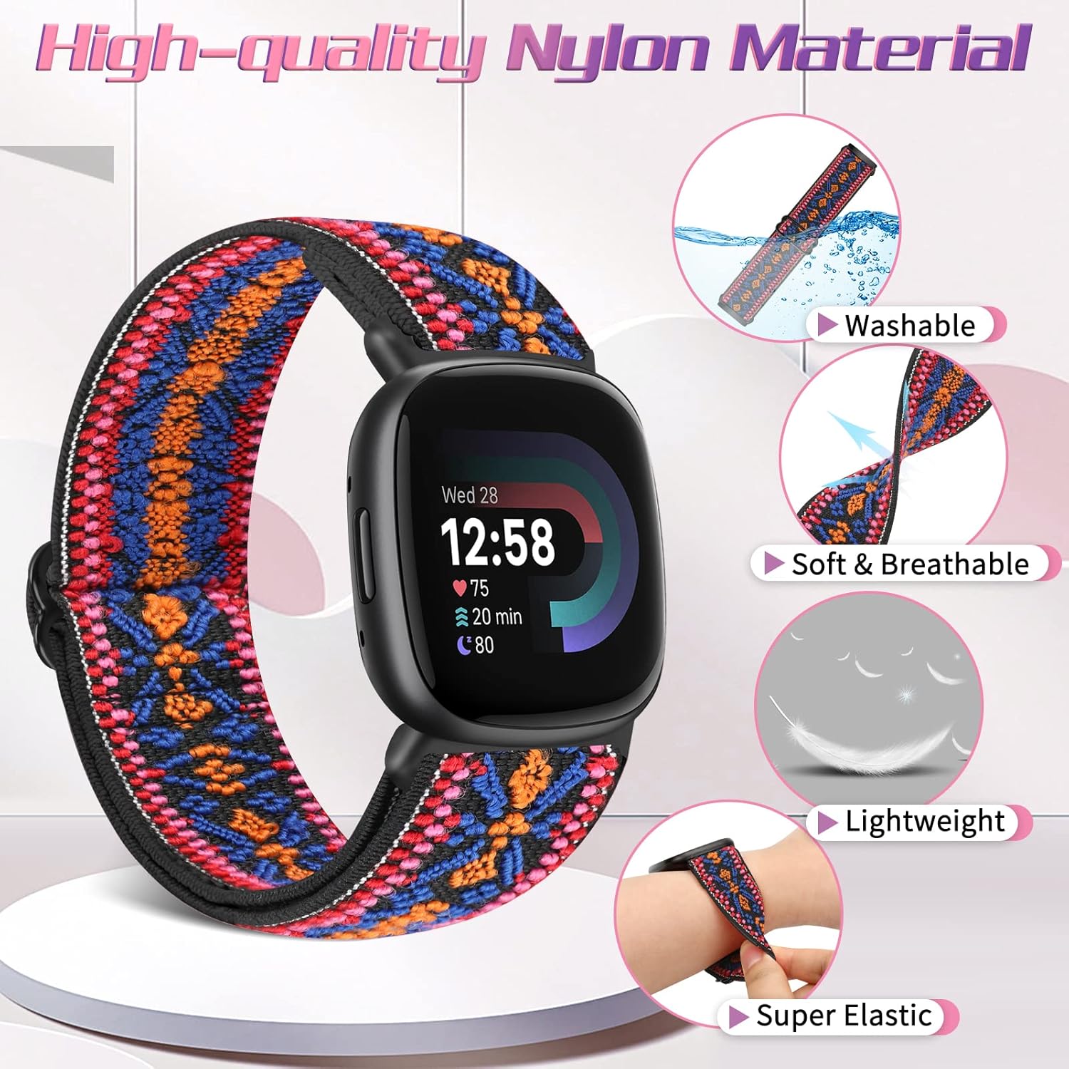 Thumbnail 2 de Tiptops Versa 4/Sense 2 5-pack nylon straps