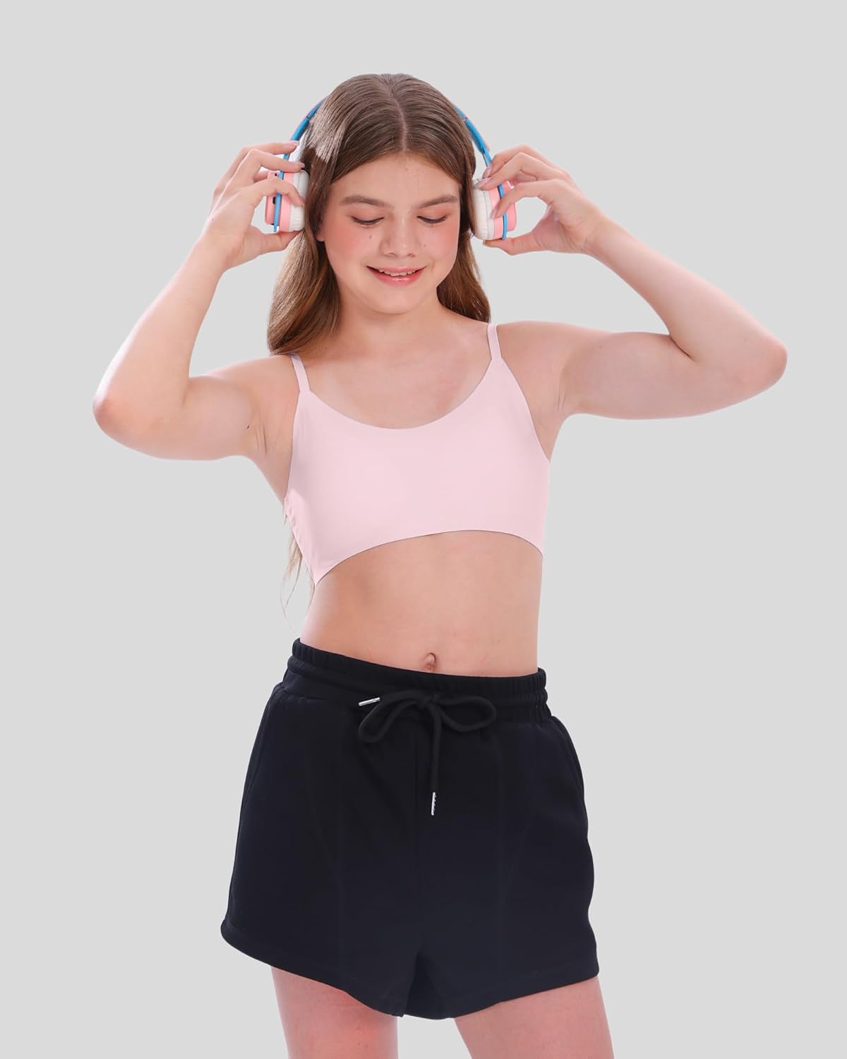 Detalle de SALIA GIRL Training Bras for Girls with Soft Fixed Padding and Seamless Comfort