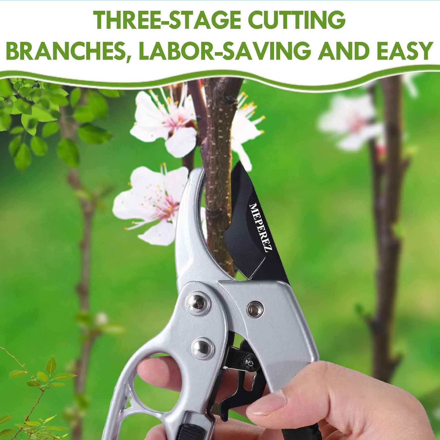 Detalle 2 de MEPEREZ Pruning Shears, 1-Inch Cut Capacity