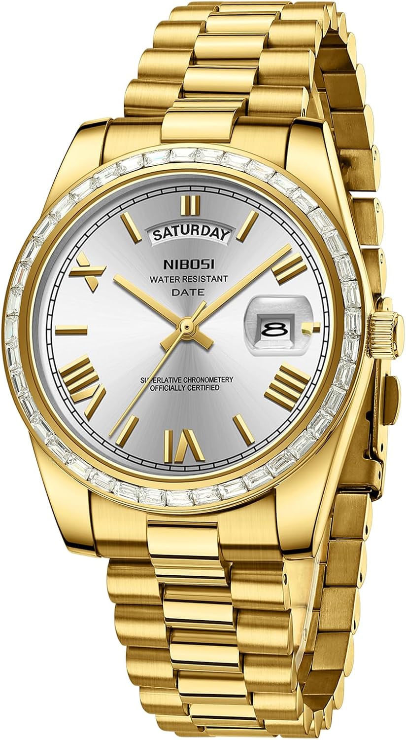 Detalle de NIBOSI Men analogue quartz watch 39 mm