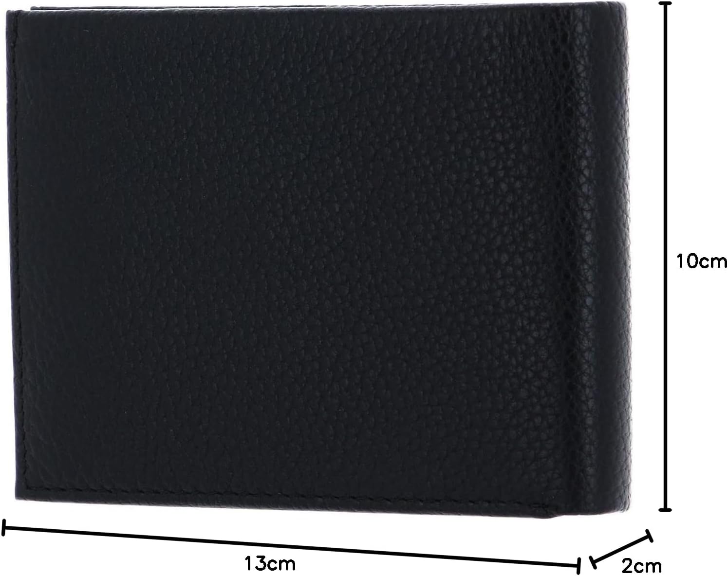 Detalle 1 de Calvin Klein Cartera Warmth Bifold pequeña, negra 👝