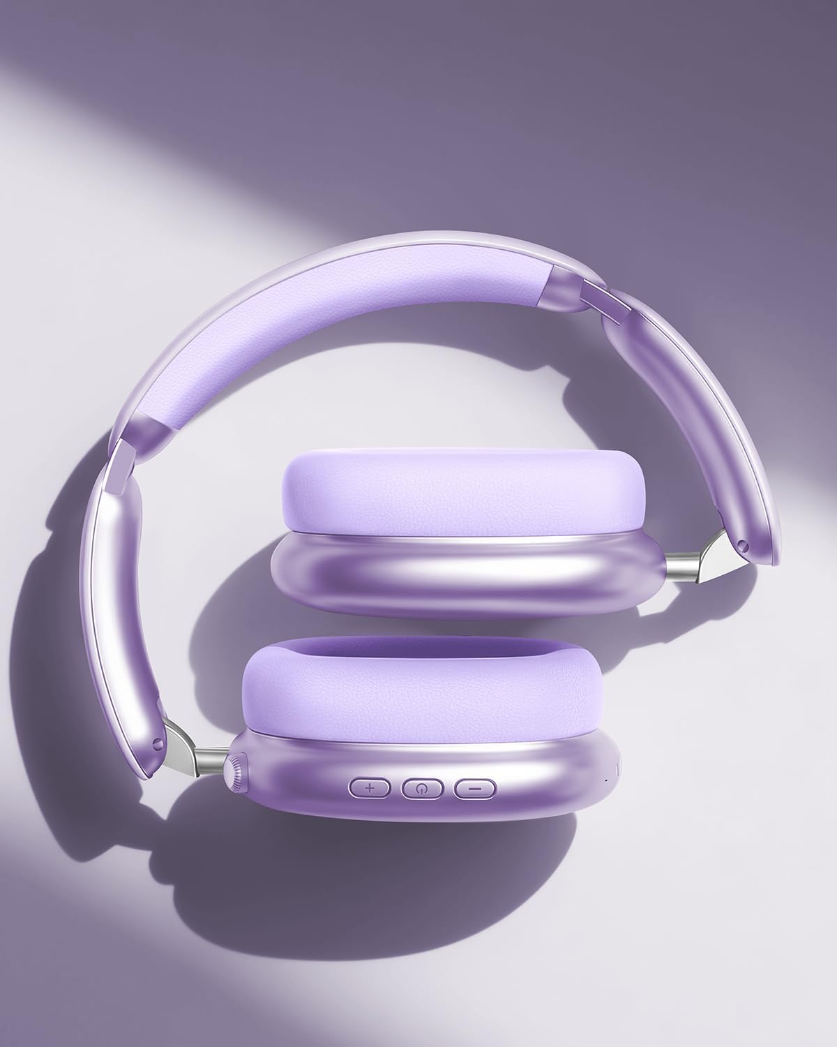 Thumbnail 2 de Wentronic Y02 Active Noise Cancelling Headphones – Wireless Over-Ear, Bluetooth 5.4, 60H Playback, Foldable & Travel-Ready (Purple)