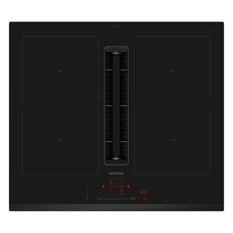 Thumbnail 2 de Siemens iQ500 ED631HQ26E placa de inducción 60 cm con TouchSlider, combiZone y extractor inductionAir Plus