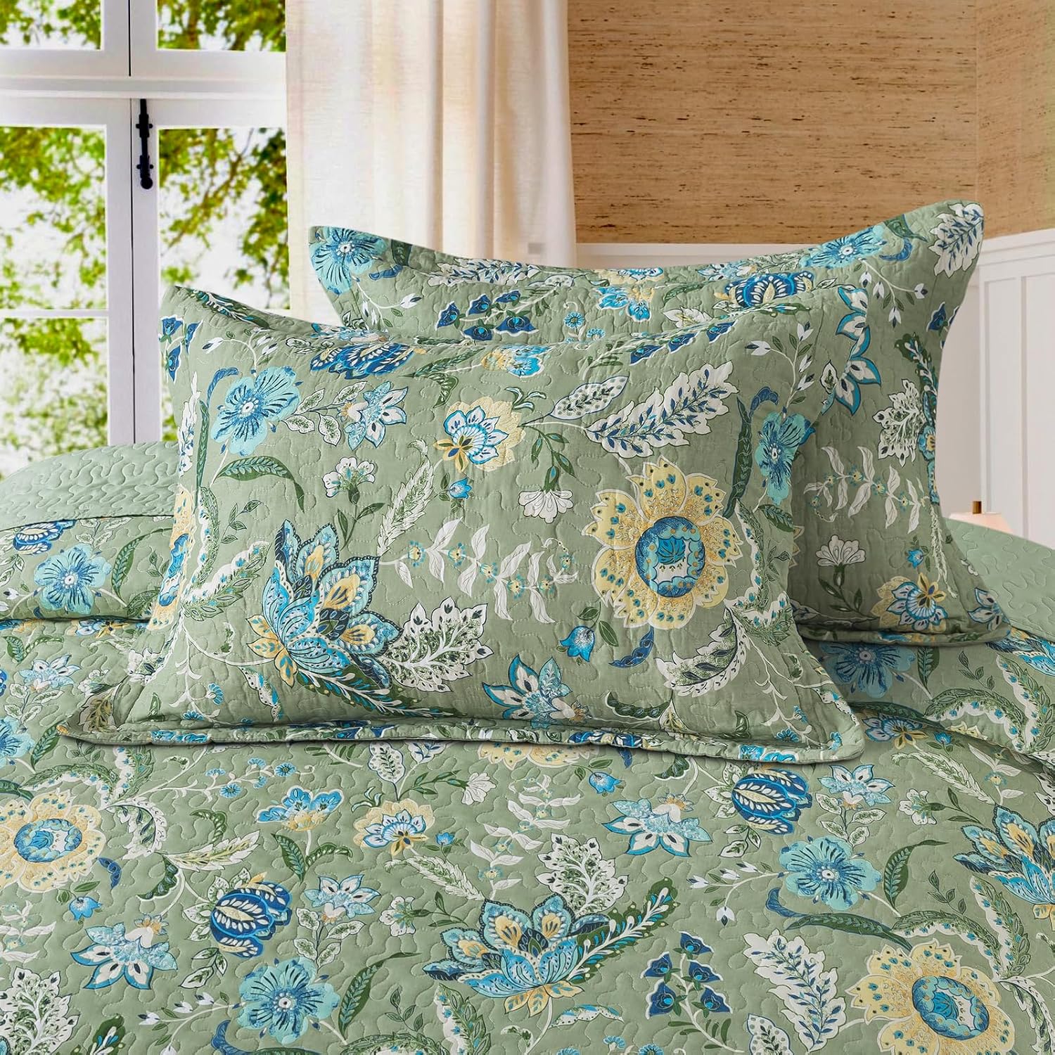 Detalle de BEDIFANY Queen Quilt Set 100% Cotton