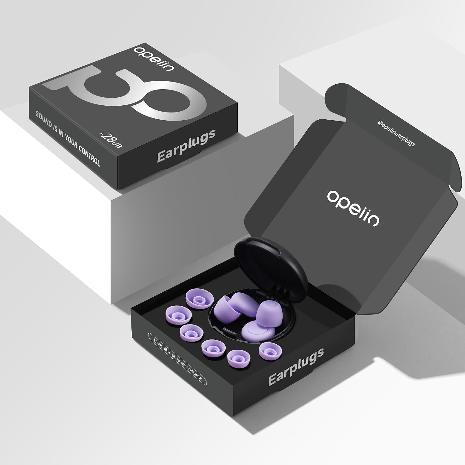 Detalle de OPEIIN Ear Plugs for Sleep – Flexible Silicone, Reusable and Customisable (Pack of 2)