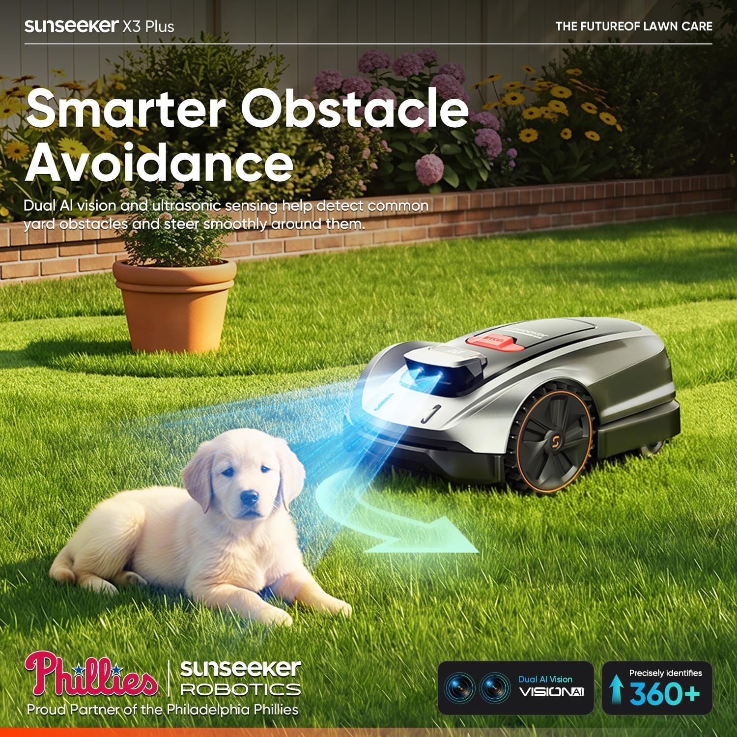 Detalle 1 de Sunseeker robot lawn mower 0.3 acre