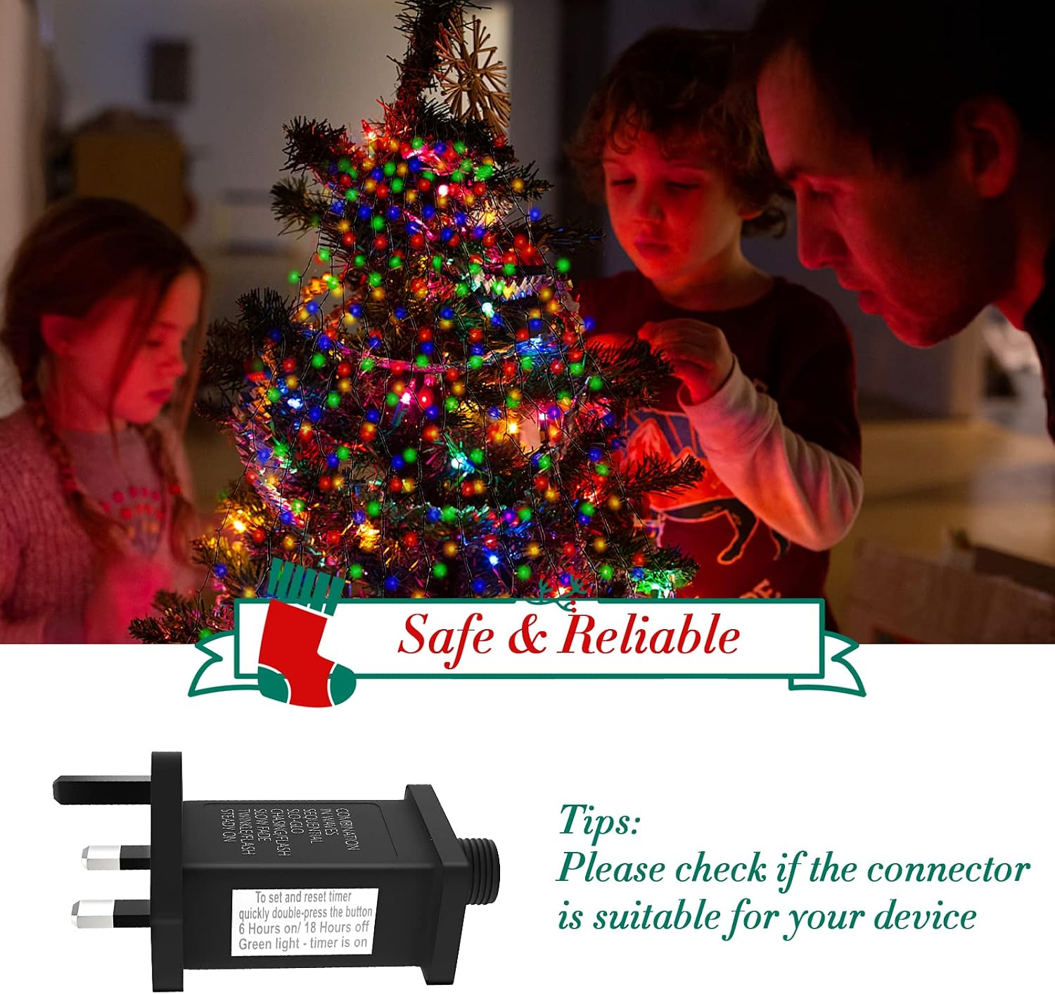 Detalle 2 de Gcstnn 31V Transformer Plug for Xmas Lights