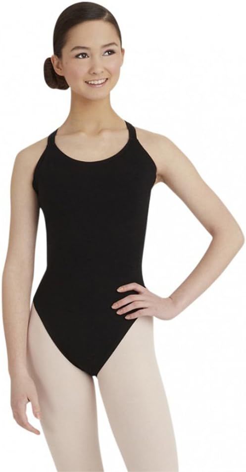 Detalle de Capezio Women's Active – klasyczny damski trykot z podwójnymi ramiączkami