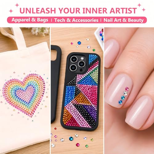 Thumbnail 6 de ZOVRIXIA 24 Colours Nail Rhinestones Kit – Bedazzle Kit with Glue, Pen, Tweezers and Tools