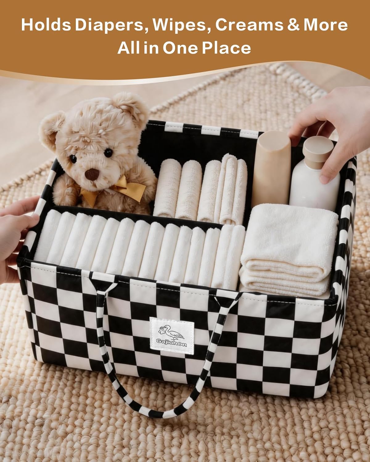 Detalle de Gajiuhon Diaper Caddy Organizer, 40-Diaper Capacity