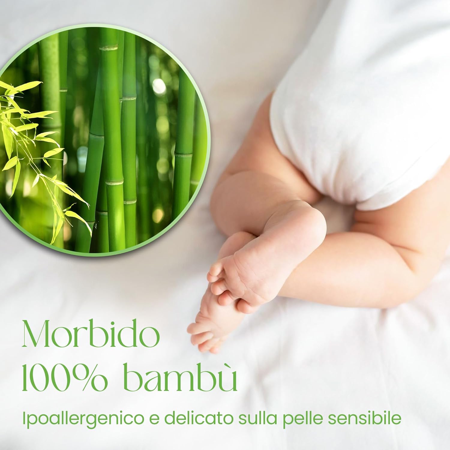 Thumbnail 3 de Copri-materasso Lettino 60x120 cm – 100% Bambù, respiro e igiene per culla Comfier Sleep