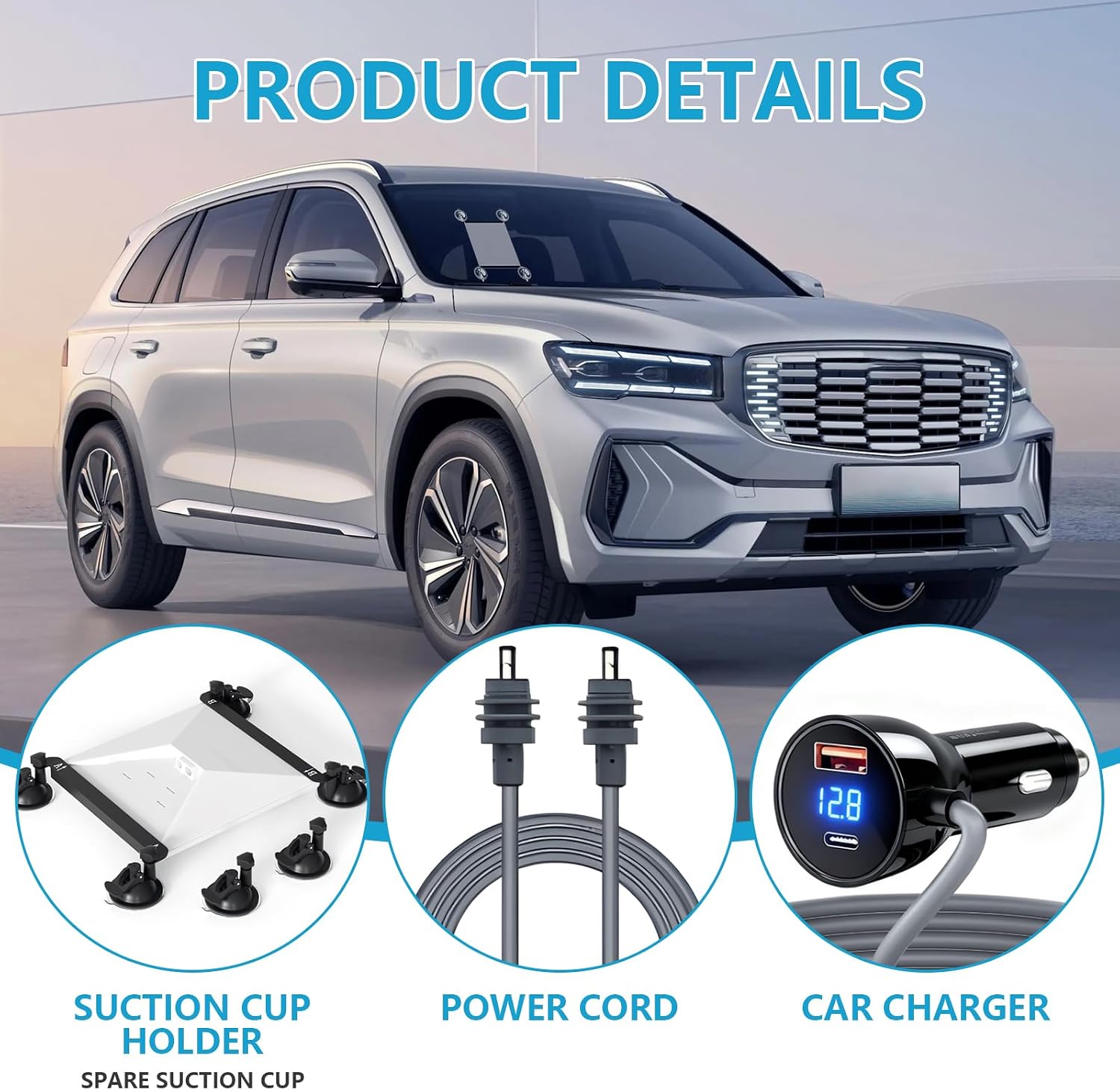 Thumbnail 5 de Shruy Starlink Mini Suction Cup Mount 12V