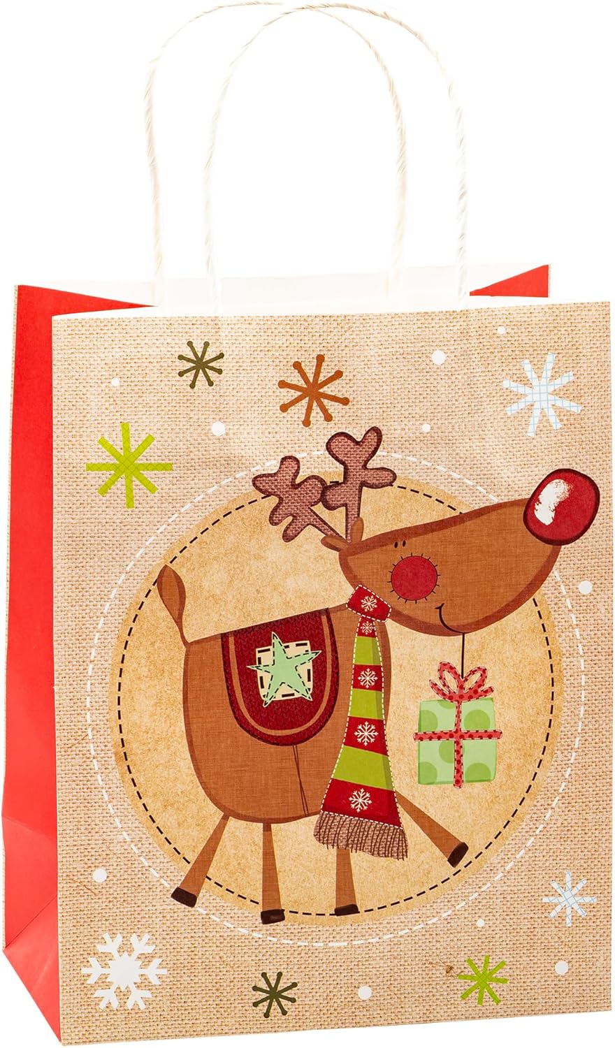 Thumbnail 1 de TSI Geschenktüten aus Kraftpapier WEIHNACHTEN, 12er Packung – mittel (23 x 18 x 10 cm)