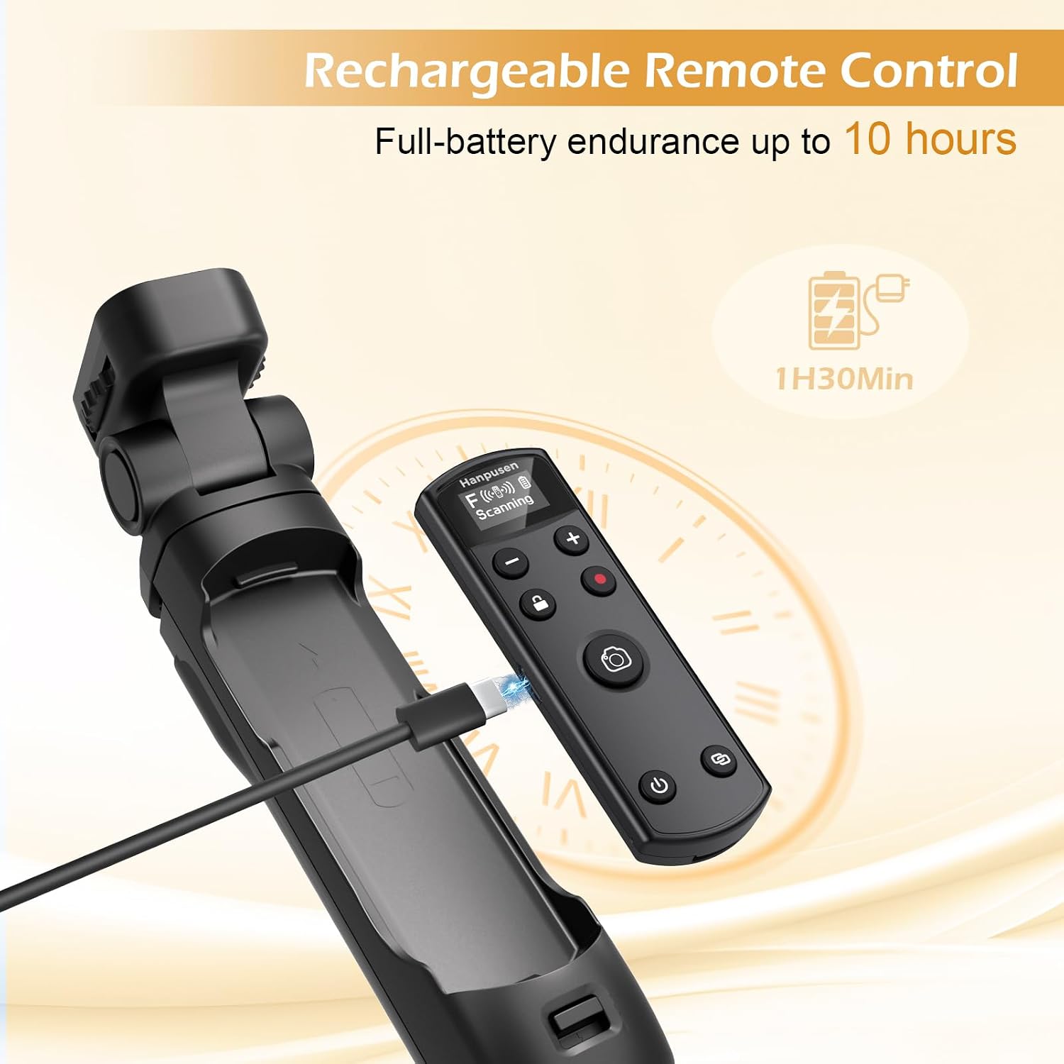 Thumbnail 4 de Hanpusen Wireless Shooting Grip with Shutter Remote for Fujifilm – Mini Tripod for X100 VI, X-T30 II, X-S20 and more