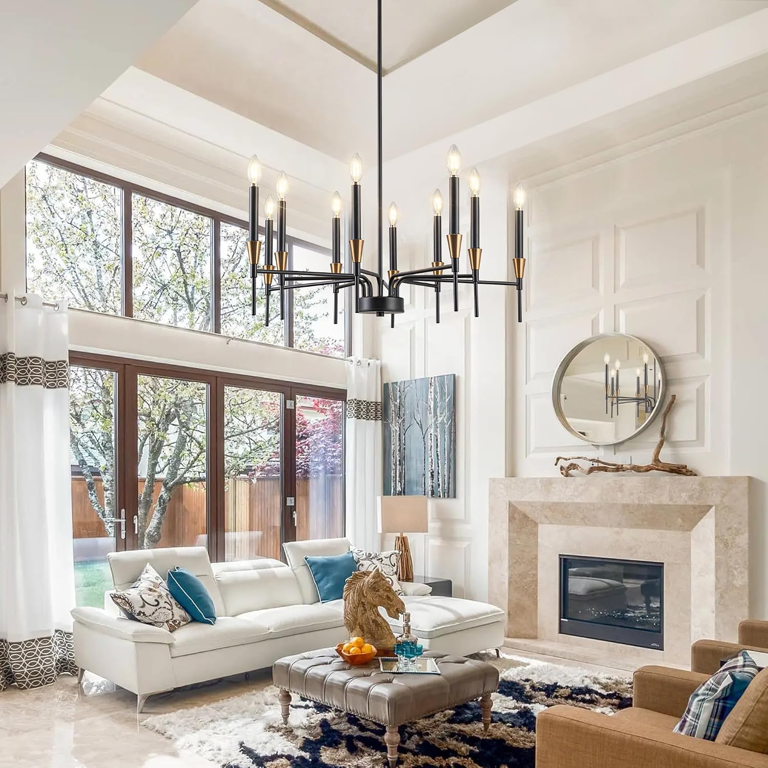 Detalle 2 de 10-light chandelier