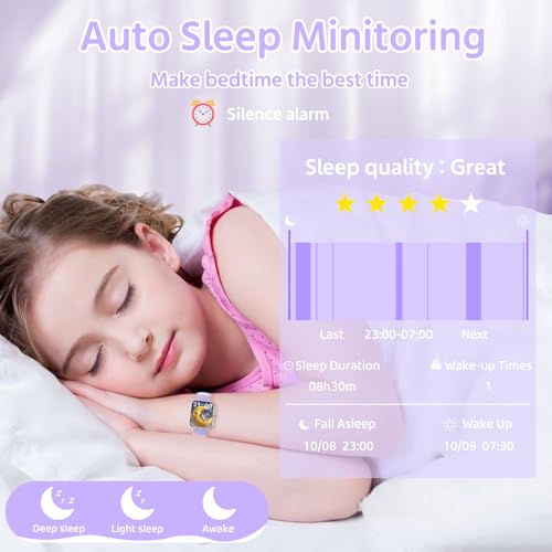 Detalle 2 de PTHTECHUS Smartwatch Fitness 1.83" per Bambini – Orologio con Contapassi, 25 Modalità Sportive e Notifiche