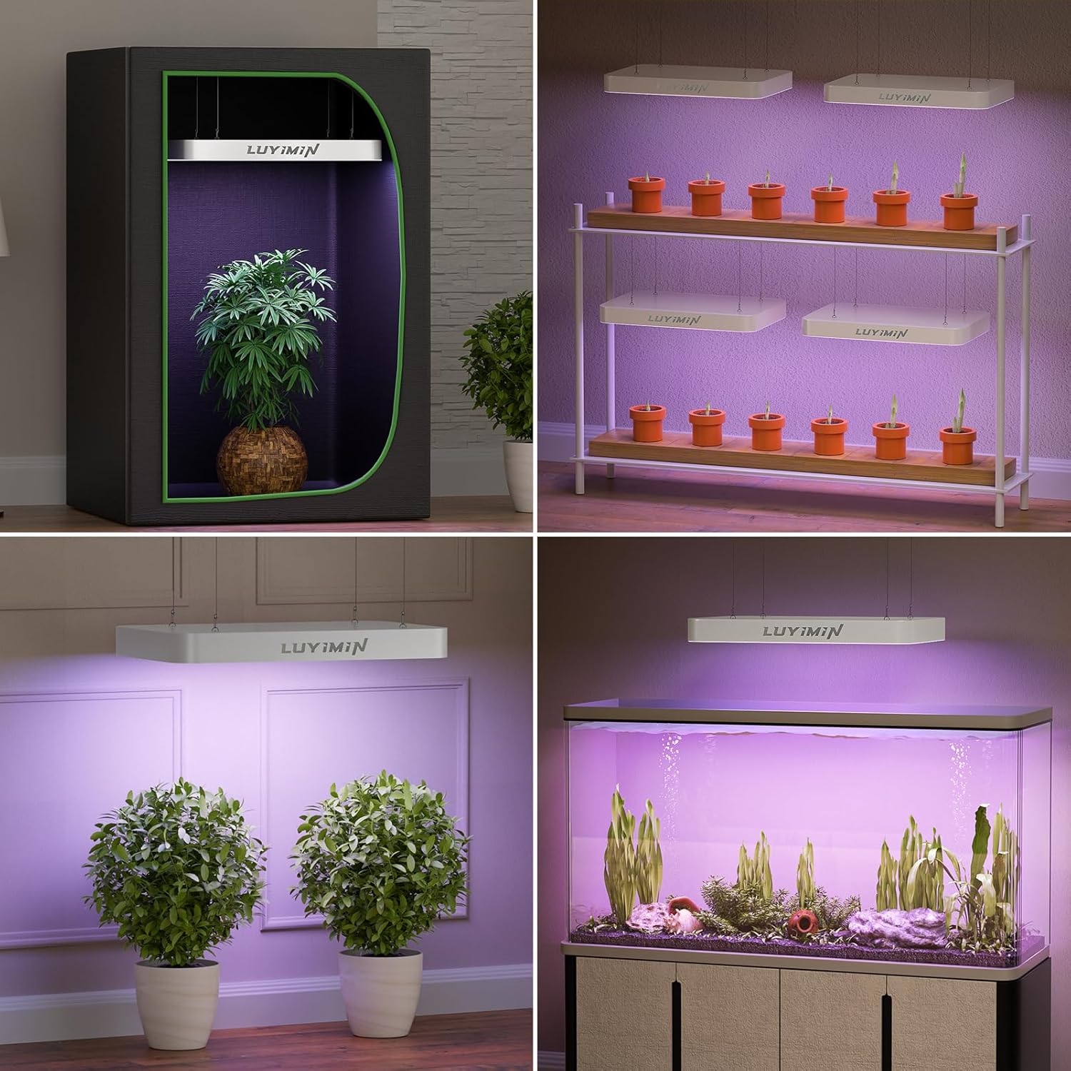 Thumbnail 6 de 1500W LED Grow Light 150W actual power 🌱