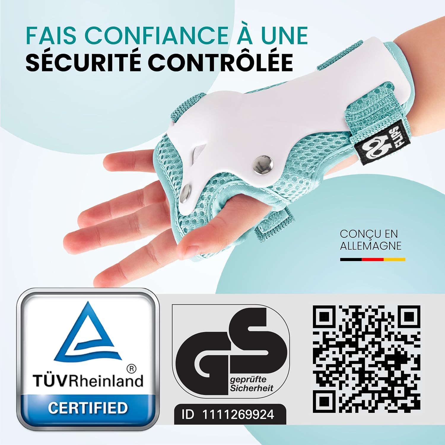 Detalle 2 de 99FLIPS Protection Roller Enfant FLASH XS Vert menthe