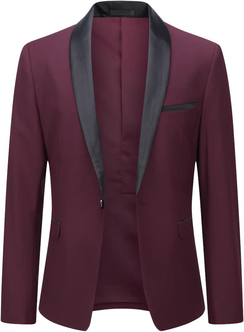 Thumbnail 1 de Costume homme YOUTHUP 2 pièces smoking slim fit à revers châle (1 bouton)