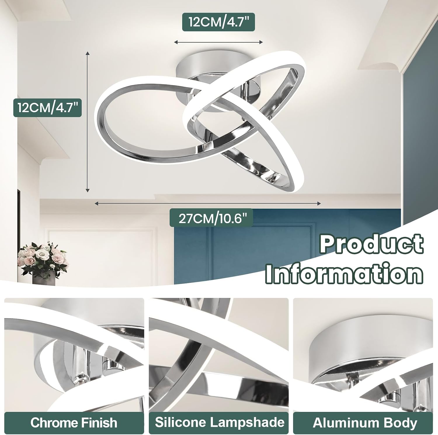 Detalle 2 de EIDISUNY LED Ceiling Light 22W natural light
