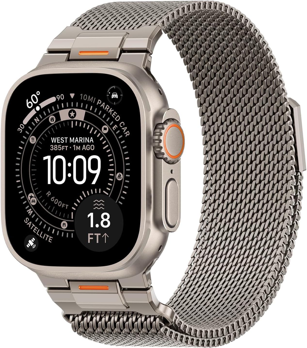 Detalle de SOLOLUP Milanese Loop Magnetic Strap for Apple Watch Ultra