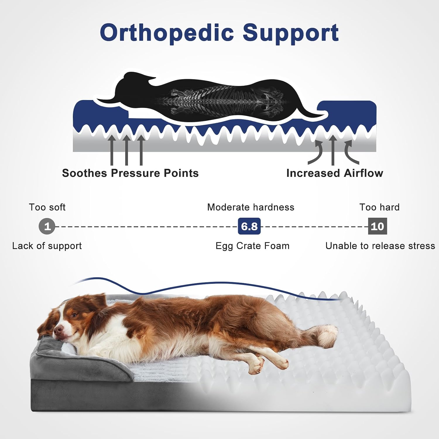 Detalle 2 de FURTIME Orthopedic Dog Bed, XXL