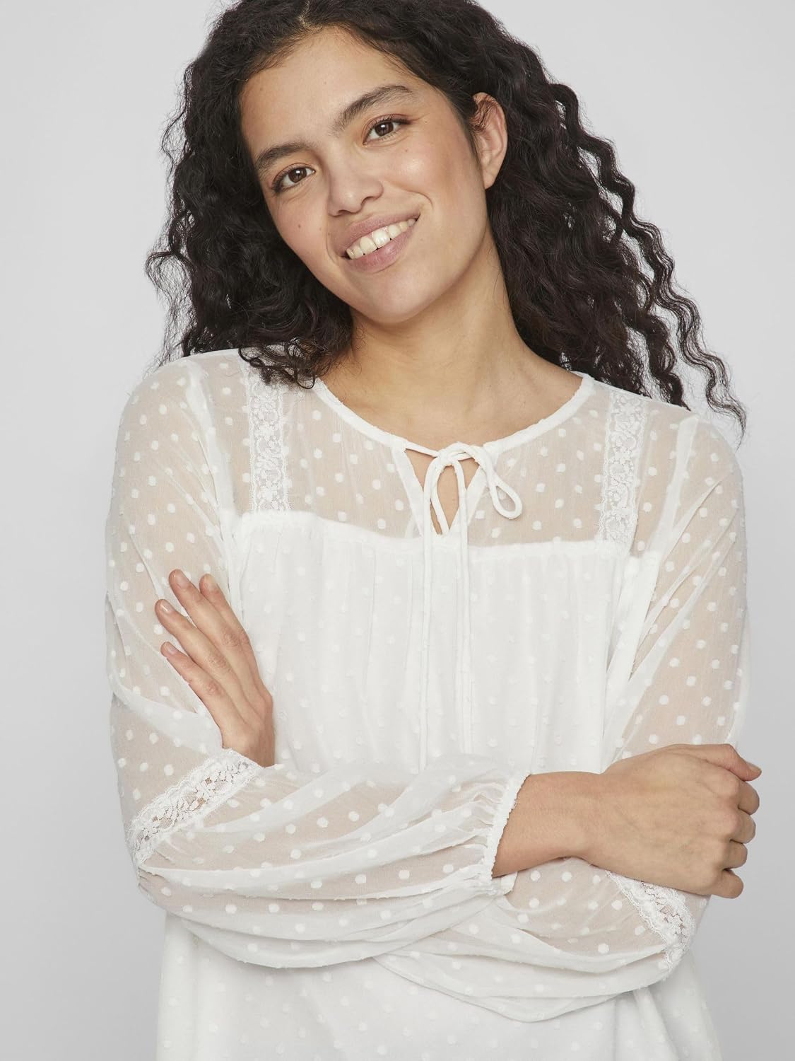 Thumbnail 5 de Vila VIEDEE Detailed Long Sleeve Blouse