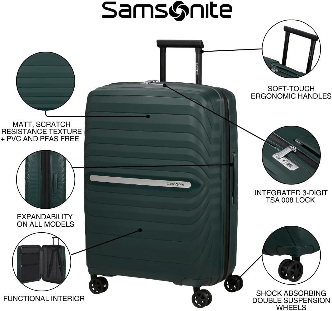 Thumbnail 1 de Samsonite Neo Flux Spinner S 55cm Expandable hand luggage (Warm Neutral) with TSA lock