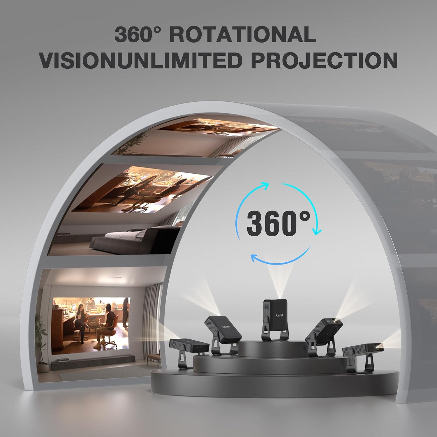 Detalle 2 de XuanPad Mini Projector with Native 1080p