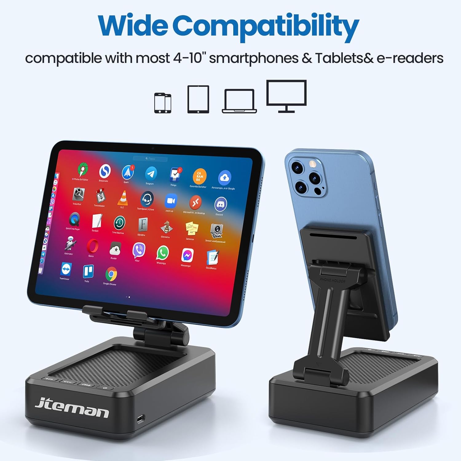 Thumbnail 4 de Cell Phone Stand with Wireless Bluetooth Speaker