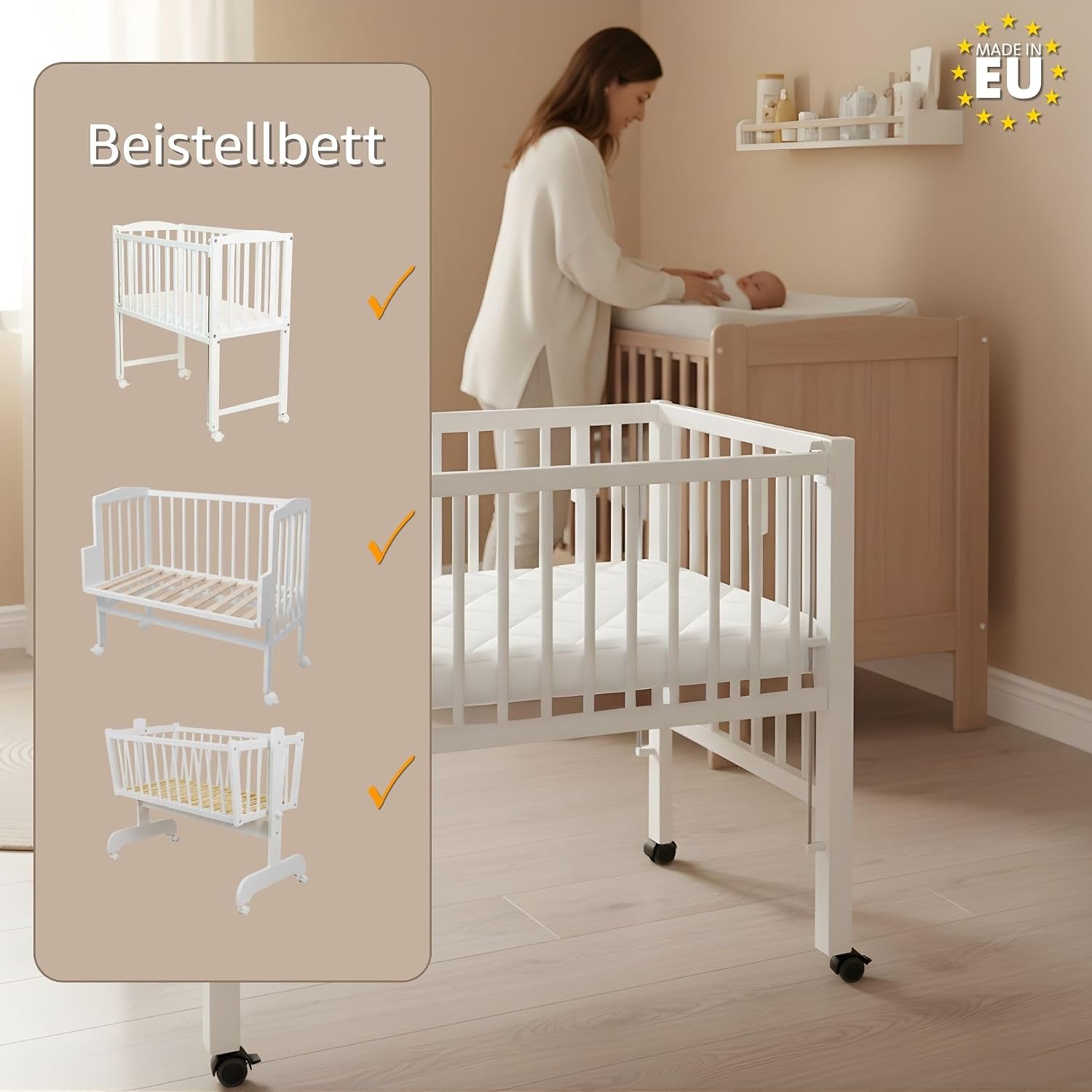 Detalle 2 de Totsy Baby PDZ207_MULTI_90X50 babymatras voor wieg, 90 x 50 cm