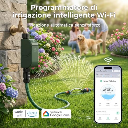 Detalle 2 de WOOX Programmatore Irrigazione WiFi Intelligente – Senza Hub Richiesto