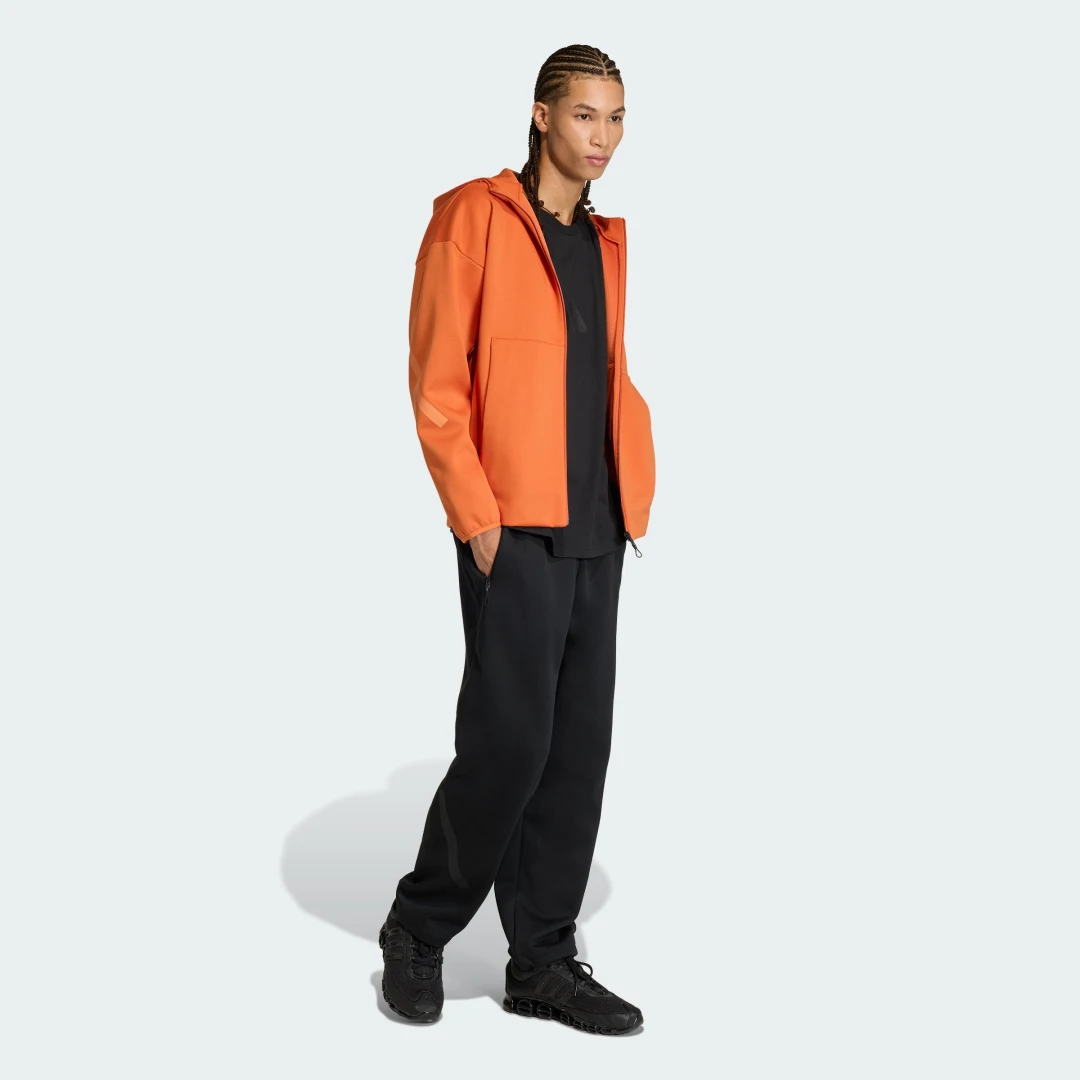 Thumbnail 2 de Chaqueta con capucha adidas Z.N.E. New - aspecto atrevido en naranja para uso urbano