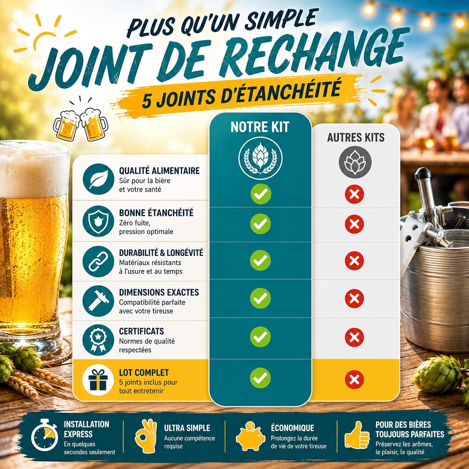 Detalle de 1001JOINTS KIT 5 Joints d'Étanchéité pour PERFECTDRAFT HD3720/HD3620/HD3610/HD3600